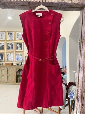 Vintage Genuine Suede Dress | Made in USA | Union Made Size 8